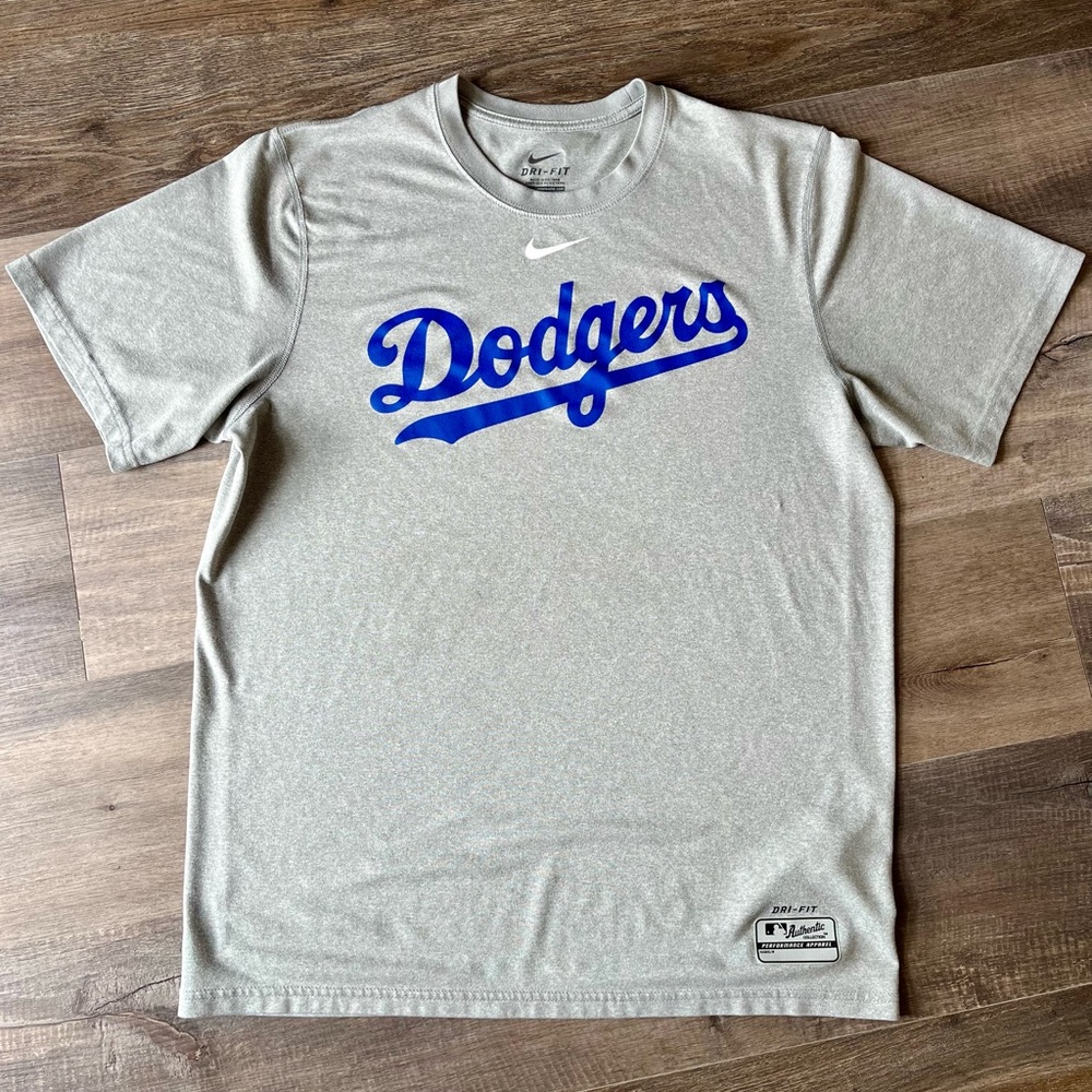 Nike Gray Dodgers Short Sleeve Tee